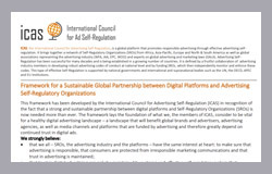 ICAS Framework Sustainable Global Partnership Digital Platforms Advertising Self-Regulatory Org